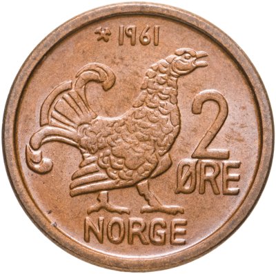 купить Норвегия 2 эре (ore) 1961