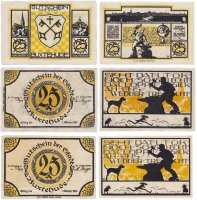 купить Германия (Гамбург: Букстехуде) набор из 3-х нотгельдов 1921 (B)