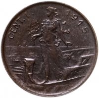 купить Италия 1 чентезимо (centesimo) 1915