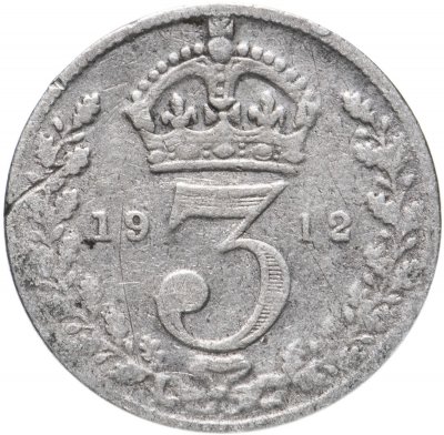купить Великобритания 3 пенса (pence) 1912