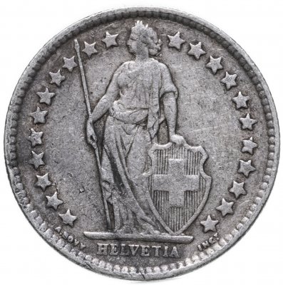 купить Швейцария 1/2 франка (franc) 1937