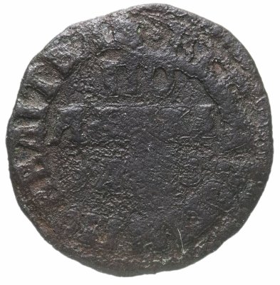 купить Полушка 1707 "ВСЕѦ РОСIИ ПОВЕЛIТЕЛЬ"