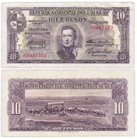 купить Уругвай 10 песо 1939 (Pick 37с) (п.3)