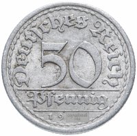 купить Германия, Веймарская республика 50 пфеннигов (pfennig) 1919-1922