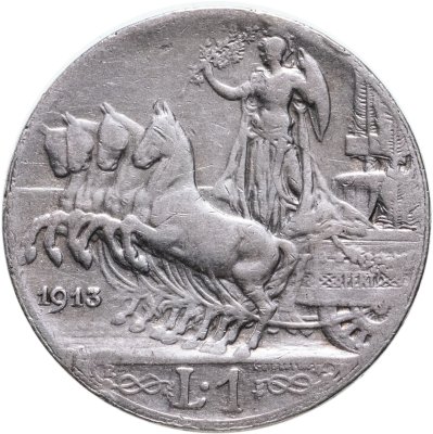 купить Италия 1 лира 1913