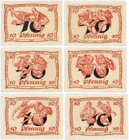 купить Германия (Тюрингия: Арнштадт) набор из 6 нотгельдов 1921 (43.1/B1)