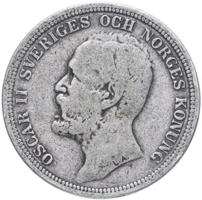 купить Швеция 2 кроны 1897