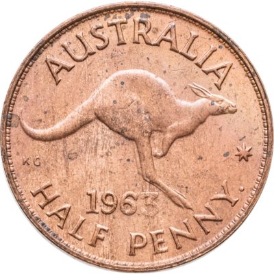купить Австралия 1/2 пенни (penny) 1963