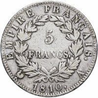 купить Франция 5 франков (francs) 1810 A