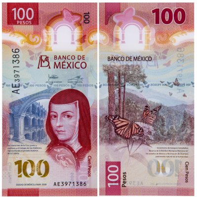 купить Мексика 100 песо 2020 (Pick new) Пластик