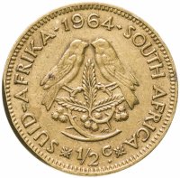 купить ЮАР 1/2 цента (cent) 1964