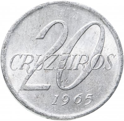 купить Бразилия 20 крузейро (cruzeiros) 1965