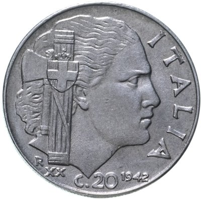 купить Италия 20 чентезимо 1942