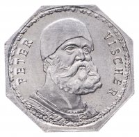 купить Германия, Нюрнберг 20 пфеннигов 1921 "Питер Вишер" (трамвайный жетон)