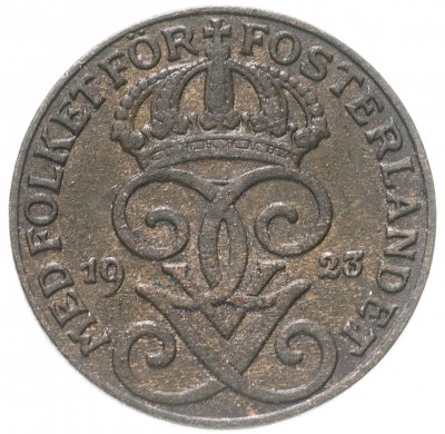 купить Швеция 1 эре (ore) 1923