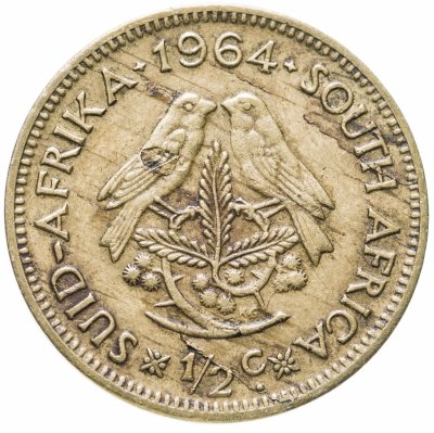 купить ЮАР 1/2 цента (cent) 1964