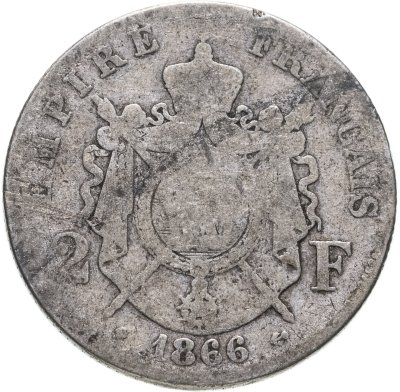 купить Франция 2 франка "BB" 1866
