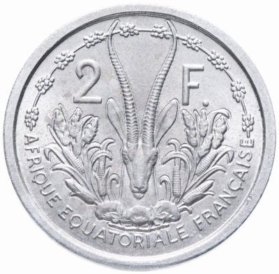 купить Французская Экваториальная Африка 2 франка (francs) 1948