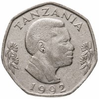 купить Танзания 20 шиллингов (shillings) 1992