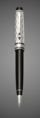 купить Шариковая ручка Aurora Optima Riflessi Sterling Silver Cap Black Barrel, в подарочной коробке, Драгметаллы: серебро, смола, 2026 г.