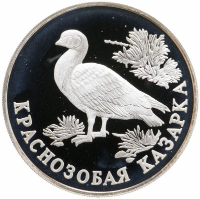 купить 1 рубль 1994 ЛМД Краснозобая казарка