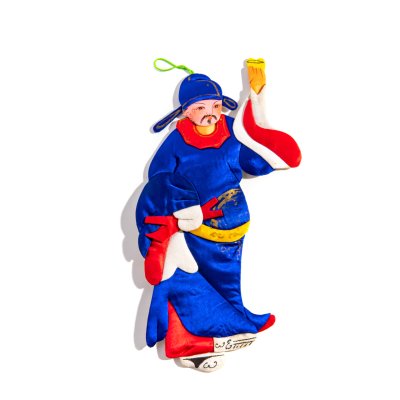 купить Елочная игрушка "Китаец", текстиль, картон, Китай, 1980-1990 гг.