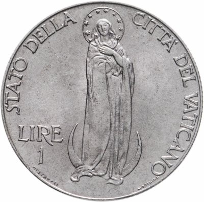 купить Ватикан 1 лира 1941
