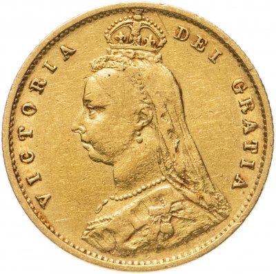 купить Великобритания 1/2 соверена (полсоверена, half sovereign) 1887, с портретом королевы Виктории