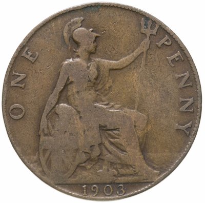 купить Великобритания 1 пенни (penny) 1903