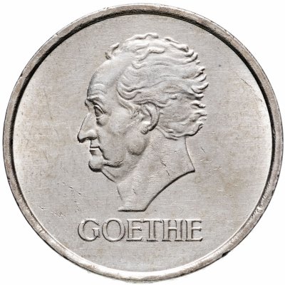 купить Германия 3 рейхсмарки (reichsmark) 1932 "100 лет со дня смерти Гёте", знак монетного двора "A" — Берлин