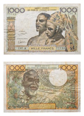 купить Западные Африканские штаты 1000 франков 1959-1965 Côte d'Ivoire