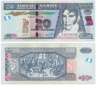 купить Гватемала 20 кетцаль 2015 (Pick 124e)