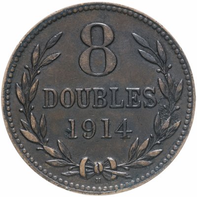 купить Гернси 8 дублей (doubles) 1914