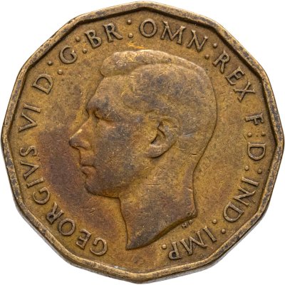 купить Великобритания 3 пенса (pence) 1944