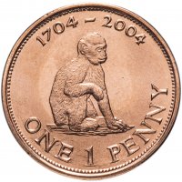 купить Гибралтар 1 пенни (penny) 2004 "300 лет захвату Гибралтара"