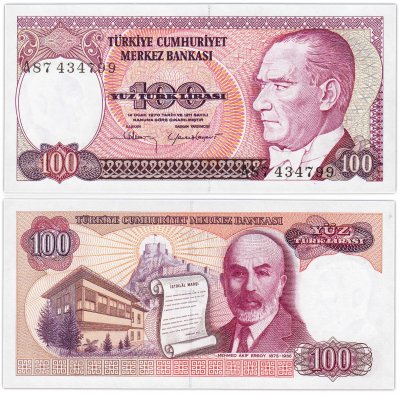 купить Турция 100 лир 1984