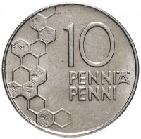 Купить Финляндия 10 пенни (pennia) 1990-2000
