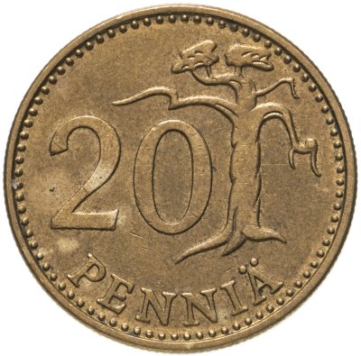 купить Финляндия 20 пенни (pennia) 1974