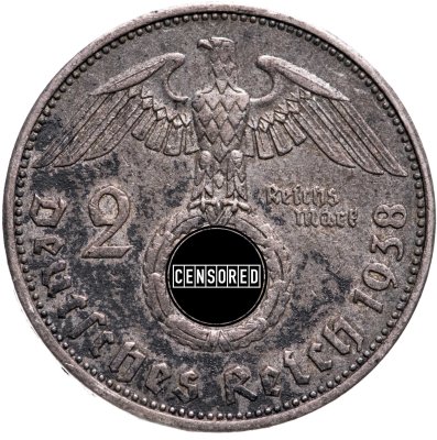 купить Германия (Третий Рейх) 2 рейхсмарки 1938