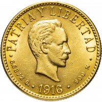 Купить Куба 4 песо (pesos) 1916