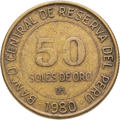 купить Перу 50 солей (soles) 1980