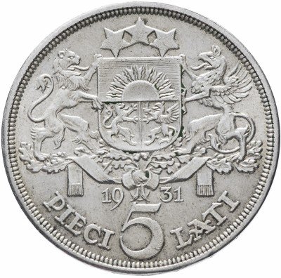 купить Латвия 5 лат 1931