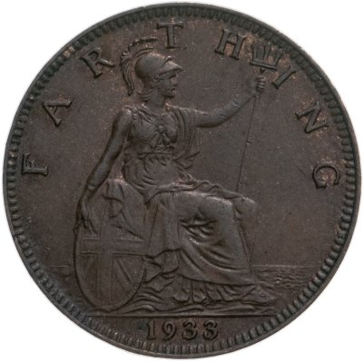 купить Великобритания 1 фартинг 1933