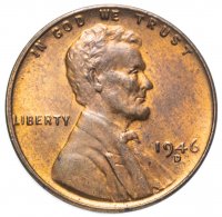 Купить США 1 цент 1946 D