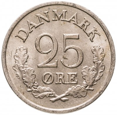 купить Дания 25 эре (ore) 1960-1967, случайная дата