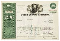 купить Акция США Western Union International, Inc., 1971г.