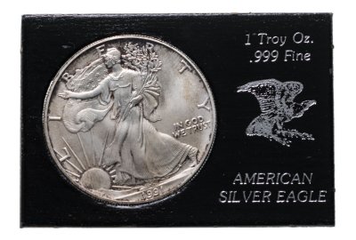 купить США 1 доллар (dollar) 1991 Американский серебряный орёл Без отметки монетного двора