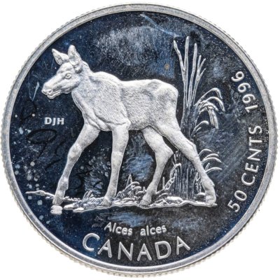 купить Канада 50 центов (cents) 1996 "Детёныши диких животных - Лосёнок"