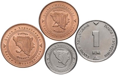 купить Босния и Герцеговина набор из 4 монет 2021