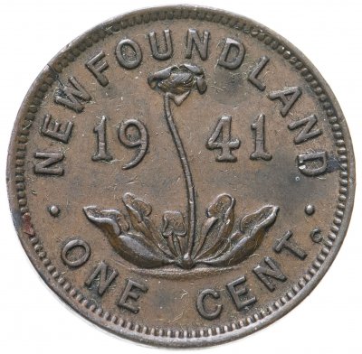 купить Ньюфаундленд 1 цент (cent) 1941